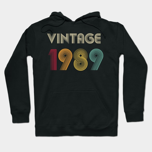 30th Birthday Gift Vintage 1989 Shirt For Women Men Women Classic Retro Color 30th birthday gift ideas 1989 T-shirt Tee Gifts From Daughter Hoodie by kokowaza